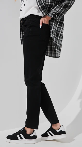 Джинси Mom Fit жіночі 3016 25 Чорний  Фото №3