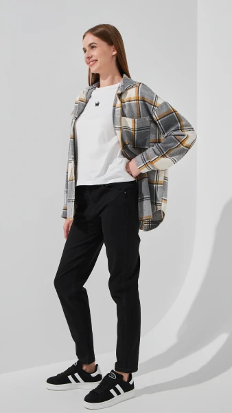 Джинсы Mom Fit женские 3017 25 Черный  Фото №2