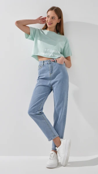 Джинси Mom Fit жіночі  801 S Блакитний  Фото №2