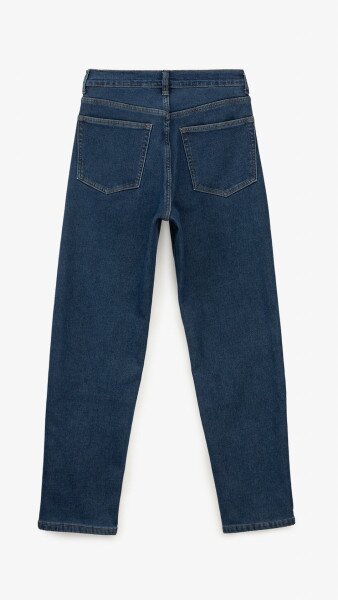 Купити Джинси Mom Fit жіночі On me 1908 40 Синій Артикул: 2000999288098 Фото №10