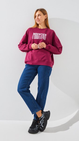 Купити Джинси Mom Fit жіночі On me 1908 40 Синій Артикул: 2000999288098 Фото №2