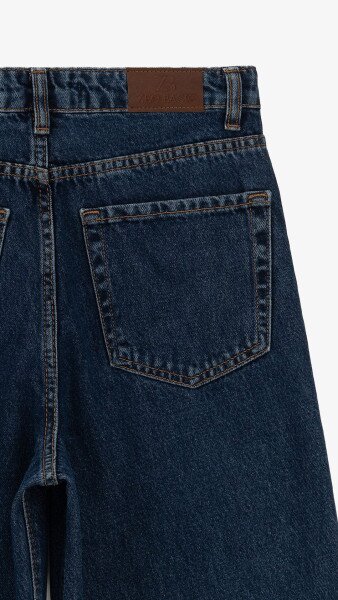 Купити Джинси Mom Fit жіночі On me 4960 36 Синій Артикул: 2000999263859 Фото №10