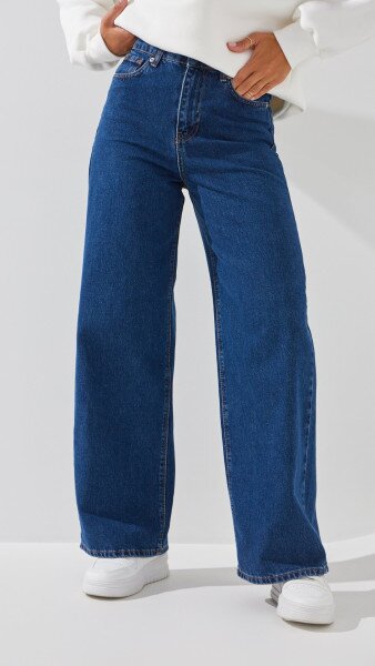 Купити Джинси Mom Fit жіночі On me 4960 36 Синій Артикул: 2000999263859 Фото №2