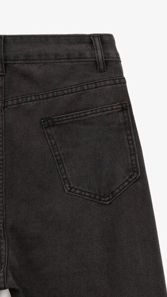 Купити Джинси однотонні Mom Fit жіночі 1907 M Сірий Артикул: 2000999193088 Фото №10