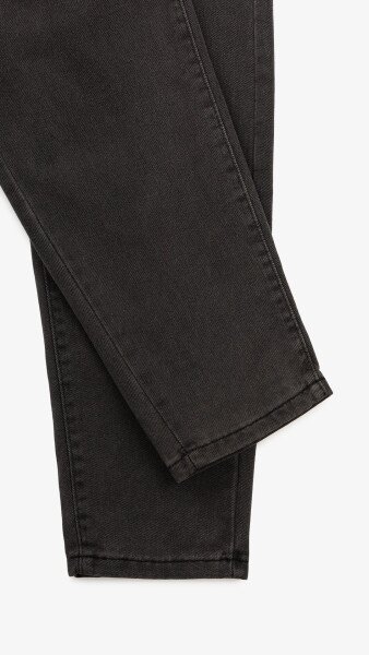 Купити Джинси однотонні Mom Fit жіночі 1907 M Сірий Артикул: 2000999193088 Фото №9