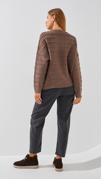 Купити Джинси однотонні Mom Fit жіночі 1907 M Сірий Артикул: 2000999193088 Фото №5