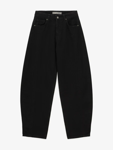 Купити Джинси однотонні жіночі GENUA G01107-0015 34 Чорний Артикул: 2000999590726 Фото №5