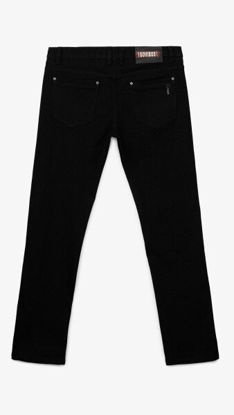 Купити Джинси Regular Fit чоловічі 5108-1 30 Чорний Артикул: 2000999243424 Фото №9