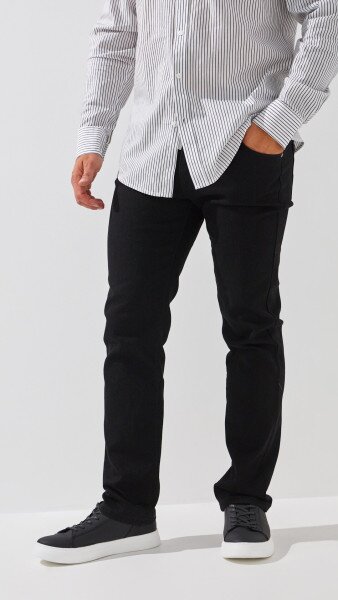 Купити Джинси Regular Fit чоловічі 5108-1 30 Чорний Артикул: 2000999243424 Фото №2