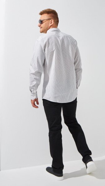 Купити Джинси Regular Fit чоловічі 5108-1 30 Чорний Артикул: 2000999243424 Фото №4