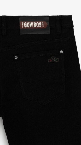 Купити Джинси Regular Fit чоловічі 5108-3 33 Чорний Артикул: 2000999243585 Фото №11