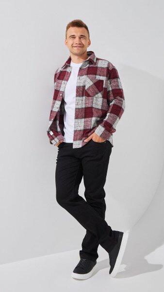 Купити Джинси Regular Fit чоловічі 5108-6 33 Чорний Артикул: 2000999243714 Фото №3
