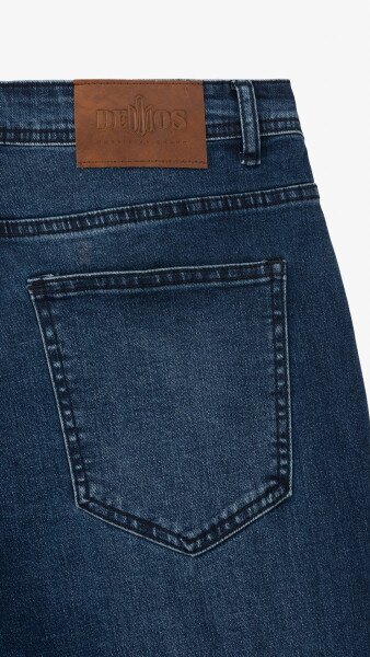 Купити Джинси Regular Fit чоловічі  HB500 28 Темно-синій Артикул: 2000999193705 Фото №11