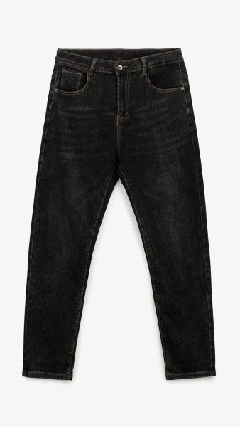Джинси Slim Fit чоловічі 2221 30 Чорний  Фото №6