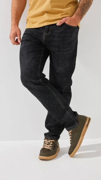 Джинси Slim Fit чоловічі 2221 30 Чорний  Фото №3