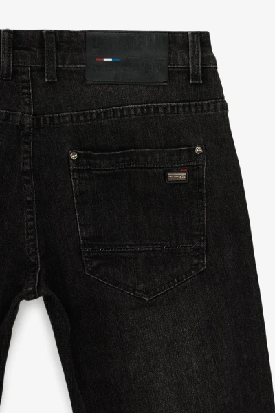 Джинси Slim Fit чоловічі W008-6 29 Темно-сірий  Фото №9