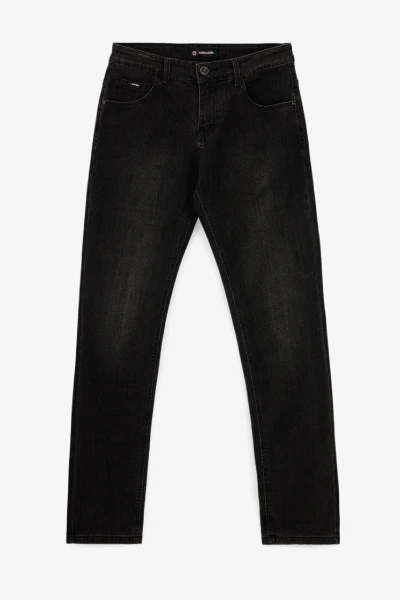 Джинси Slim Fit чоловічі W008-6 29 Темно-сірий  Фото №6