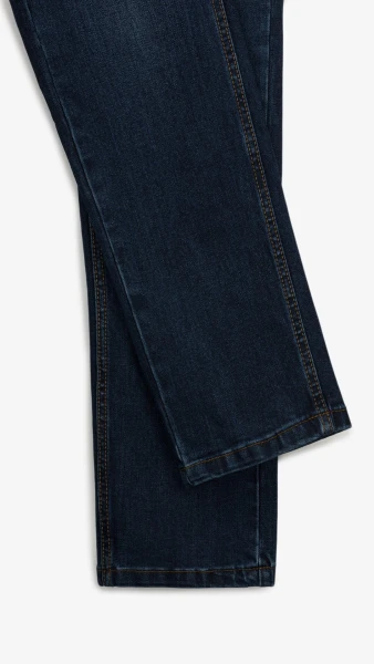 Джинси Slim Fit однотонні чоловічі RB0081DT 27 Темно-синій  Фото №3