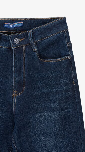 Купить Джинсы Slim Fit женские Vindasion 4017 25 Синий Артикул: 2000999306082 Фото №8