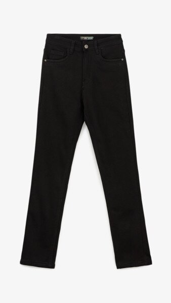 Купить Джинсы Slim Fit женские Vindasion 4030 25 Черный Артикул: 2000999306167 Фото №7