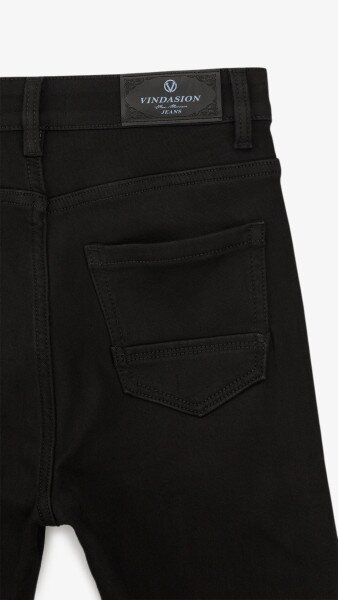 Купить Джинсы Slim Fit женские Vindasion 4030 25 Черный Артикул: 2000999306167 Фото №9