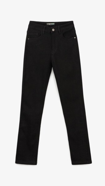 Купить Джинсы Slim Fit женские Vindasion 4031 25 Черный Артикул: 2000999308116 Фото №7