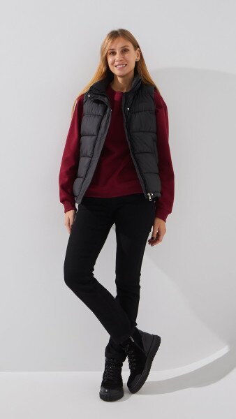 Купить Джинсы Slim Fit женские Vindasion 4031 25 Черный Артикул: 2000999308116 Фото №2