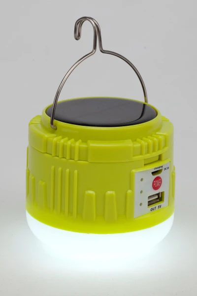 Фонарик кемпинговый на солнечный бат с POWERBANK CAMP LIGHT (2000989395737)  Фото №0
