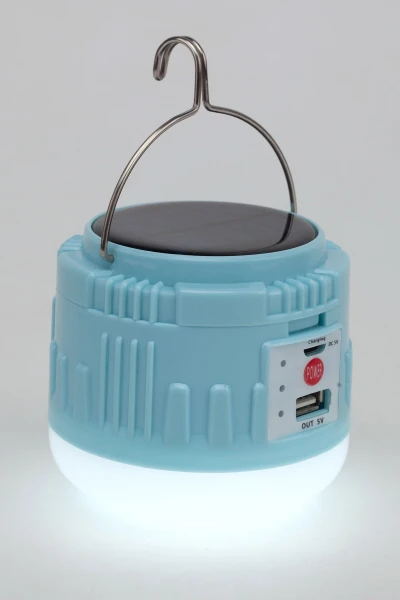 Фонарик кемпинговый на солнечный бат с POWERBANK CAMP LIGHT (2000989398189)  Фото №0