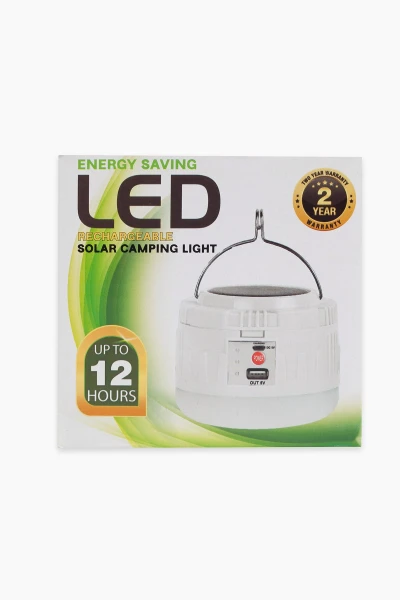 Фонарик кемпинговый на солнечный бат с POWERBANK CAMP LIGHT (2000989398189)  Фото №1