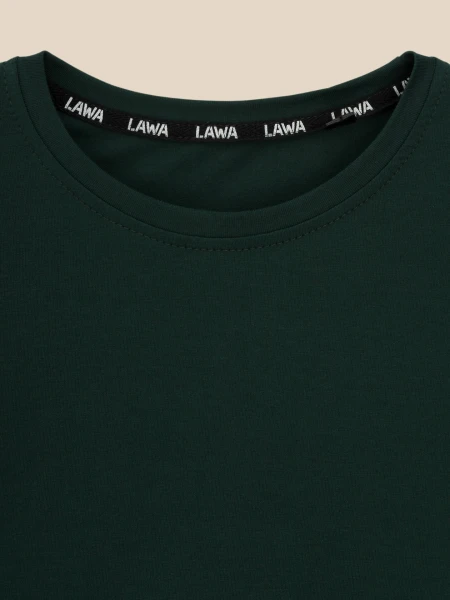 Купить Футболка однотонная женская LAWA WBC02311 XS Изумрудный Артикул: 2000999643620 Фото №2