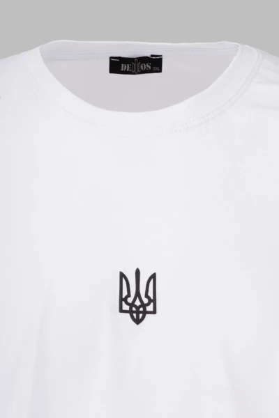 Футболка з принтом чоловіча Demos DMS-011 3XL Білий (2000989518341S)  Фото №6
