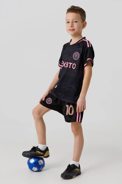 Футбольна форма для хлопчика BLD INTER MESSI 110 см Чорний  Фото №3