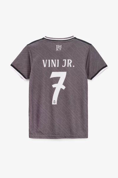 Футбольна форма для хлопчика BLD РЕАЛ МАДРИД VINI JR 110 см Сірий  Фото №8