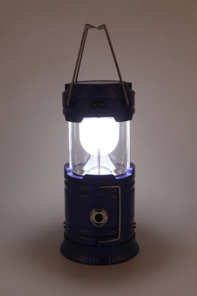 Кемпинговый LED фонарь, Синий MH-5800T с USB аккумуляторный с солнечной панелью MH-5800T (2000989474296)  Фото №4