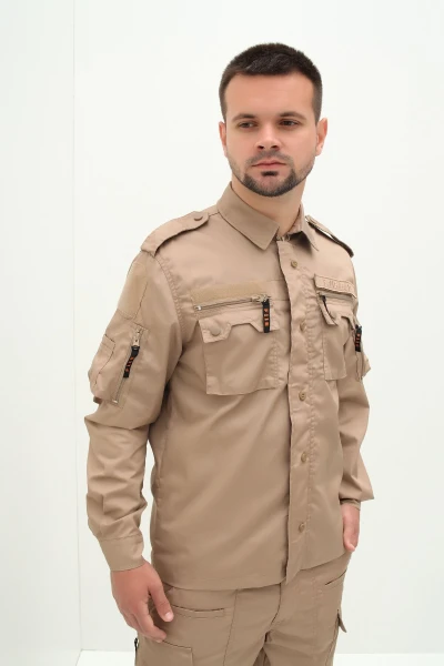 Китель тактический military, Бежевый L КТМ-1 MU (2000989157403A)  Фото №0