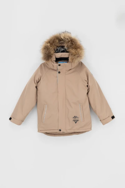 Комбінезон для хлопчика Snowgenius H38-08 куртка + штани на шлейках 116 см Бежевий (2000989630586W)  Фото №13