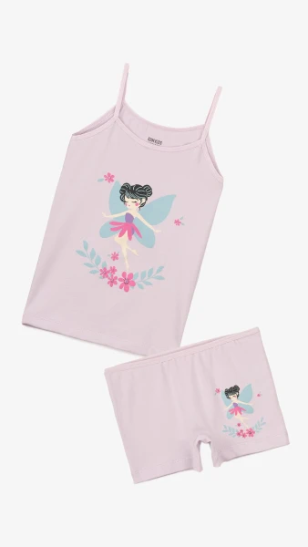 Комплект майка+труси для дівчинки ADN Kids 8630 2-3 роки Фіолетовий  Фото №0