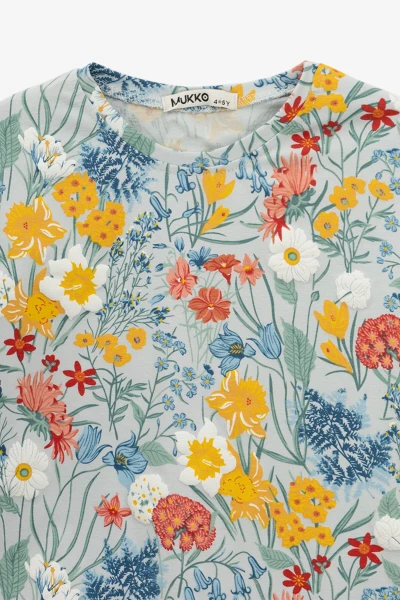 Костюм футболка+лосини для дівчинки DIFA 1535-8 92 см Блакитний  Фото №6