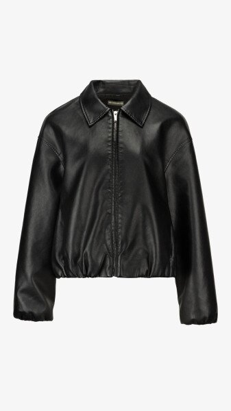Купить Куртка однотонная экокожа женская GENUA G01103-0013 4XL Черный Артикул: 2000999413414 Фото №8