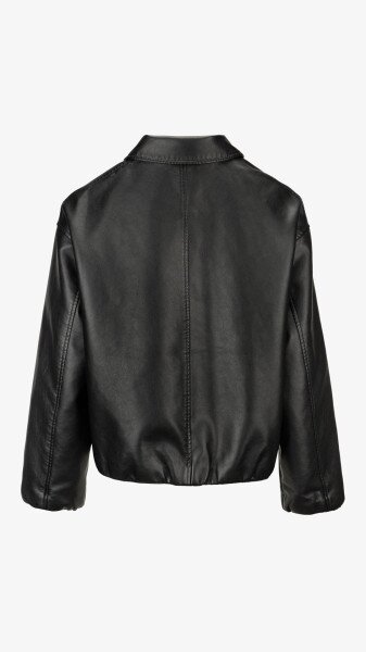 Купить Куртка однотонная экокожа женская GENUA G01103-0013 4XL Черный Артикул: 2000999413414 Фото №12