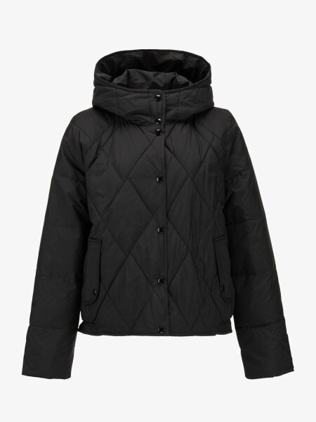 Купить Куртка однотонная женская GENUA G01116-0006 2XL Черный Артикул: 2000999417177 Фото №1