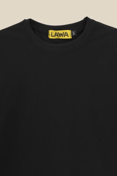 Лонгслив однотонный для девочки LAWA GBC02303 122 см Черный  Фото №6