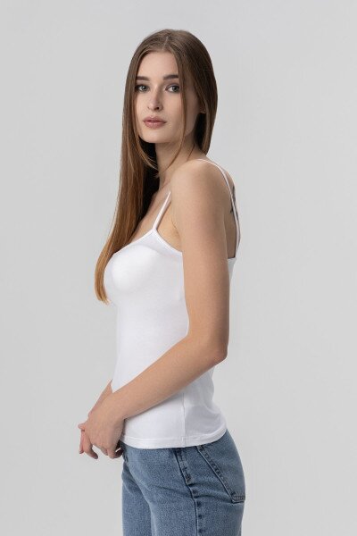 Купити Майка однотонна жіноча LAWA CTM WBC02330 XL Білий Артикул: 2000990107831 Фото №2