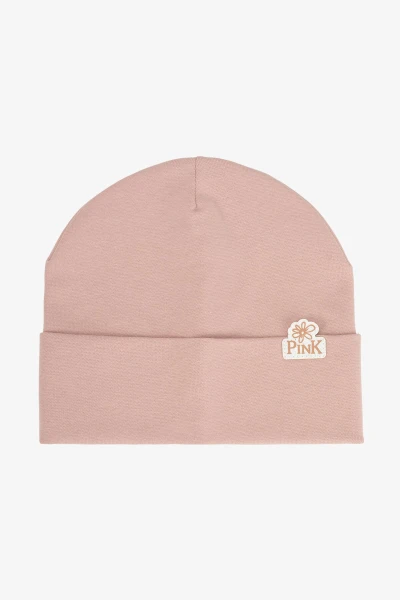 Набір шапка+снуд для дівчинки Pink 50-52 Пудровий  Фото №1