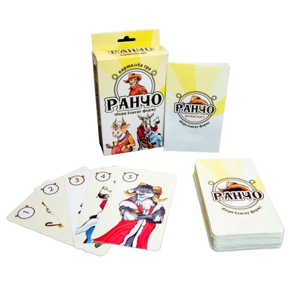 Настільна гра Ранчо розважальна українською мовою Strateg 30220 (4823113801663)  Фото №1