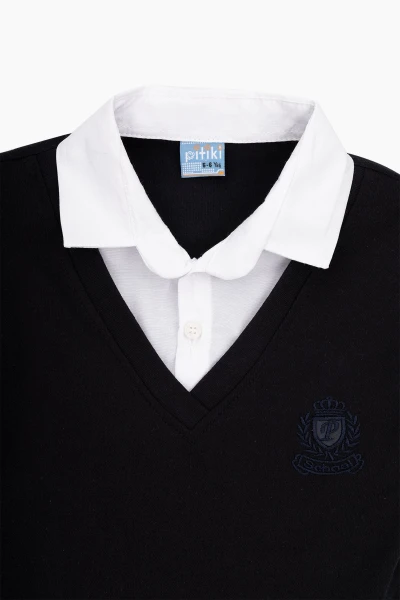 Обманка шкільна форма для хлопчика Pieces 350 116 см Білий (SC)  Фото №6