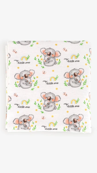 Пелюшка дитяча Коала біла One Size  Різнокольоровий  Фото №1