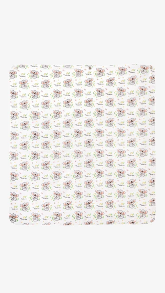 Пелюшка дитяча Коала біла One Size  Різнокольоровий  Фото №3