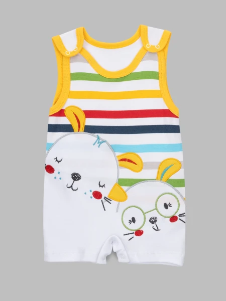 Песочник + футболка для малышей Mini Papi 1172 68 см Желтый (2000990599339A)  Фото №5